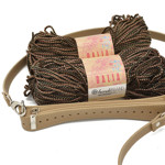Εικόνα της Κit Zipper Full 25εκ, Μπεζ Πούρου με Νήμα Dalia 400γρ, Μπεζ-Λαδί