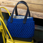 Picture of Basket Base INDIGO, Crochet Bag, 33 x 8cm