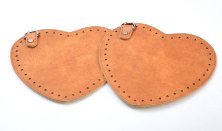 Picture of Heart Bag Bases with Holes, Pair, 18cm	