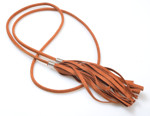 Picture of Drawstring with Tassels for Pouch Bags, Suede with Metal Ends,