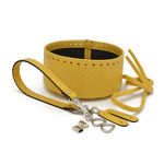 Picture of Set Round Basket Crochet Bag, Handle with Metal Accessories