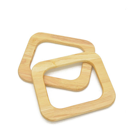 Picture of Squares Wooden Handles, 18cm, Pair