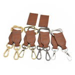 Picture of Handle Attachment Tabs, 4cm with Snap Hook for Crochet/Belt Handle Bag Straps, Pair