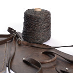 Picture of Kit Backpack Berry, Vintage Wood Brown Eco Leather Accessories with 800gr Winter Brown Big Cordino Cord Yarn