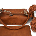 Εικόνα της Κιτ Boxy Bag με Φερμουάρ και Δύο Χεράκια,Vintage Ταμπά με Κορδόνι Hearts Ταμπά, 400γρ