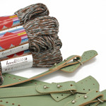 Picture of Kit BONNIE, Handles, Base & Tongue,  Nude Pistacchio with 800gr Hearts Cord Yarn, Textured Bronze