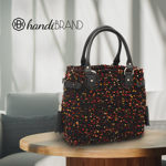 Picture of Kit CHARMS Bag, Vintage Mustard Leather Accessories with 600gr Hearts Cord Yarn, Lively Tabac-808