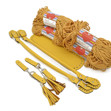 Εικόνα της Κιτ Charms Κίτρινο Πολέντα με Νήμα Eco Rayon 800γρ, Μπεζ-Χρυσό-010