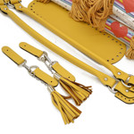 Picture of Kit CHARMS Yellow Polenta with 800gr Eco Rayon Cord Yarn, Beige-Gold-010