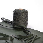 Picture of Kit Backpack Corsetto Berry, Vintage Green Eco Leather Accessories and 800gr Big Cordino Cord Yarn, Olive Green