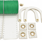 Picture of Kit Diory with 22cm Side Panels, Vintage White with 600gr Tripolino Cord Yarn, Silky Green