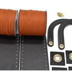 Picture of Kit Diory with 22cm Side Panels, Black with 600gr Tripolino Cord Yarn, Terracotta