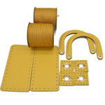 Picture of Kit Diory with 22cm Side Panels, Venetta Yellow with 600gr Tripolino Cord Yarn, Gold Beige
