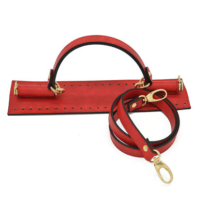 Picture of Set Handle DOLCE Bag Closure with 90cm Strap, Vintage Red