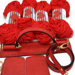 Picture of Kit Dolce Medium, Vintage Red with 800gr Hearts Cord Yarn, Red