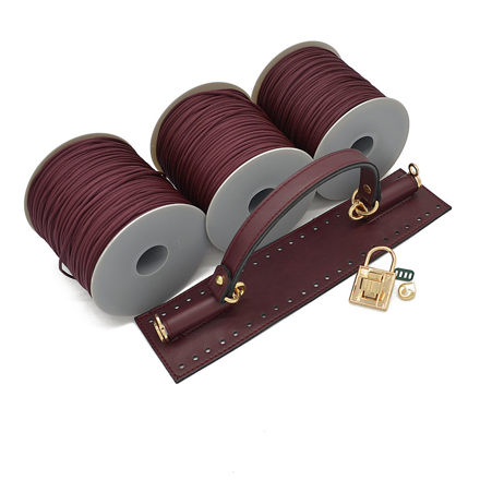 Picture of Kit Dolce Medium, Bordeaux with 900gr Tripolino Cord Yarn, Bordeaux