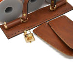 Picture of Kit Dolce Medium, Tabac with Eco Leather Side Panels & 900gr Tripolino Cord Yarn, Terracotta Tabac