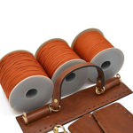 Picture of Kit Dolce Medium, Tabac with Eco Leather Side Panels & 900gr Tripolino Cord Yarn, Terracotta Tabac