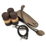 Picture of Kit Fede Round, Bronze with 600gr Midi Cord Yarn, Dark Brown