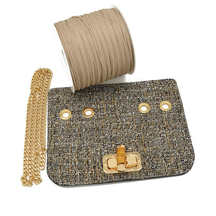 Picture of Kit Limited Glamour Cover 25cm Chanel Beige Fabric with 500gr Catenella Cord Yarn, Biege Cigar