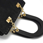 Picture of Set JACKY Base, Black Suede with Diory Handles