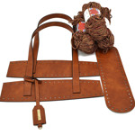 Picture of Kit JOY Oval Base, Vintage Tabac with 800gr Hearts Cord Yarn, Dusty Tabac (Code:276)
