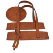 Picture of Set Beach Bag with Round Base, Vintage Tabac