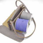 Picture of Kit Junie Fendi Meander Pattern, Vintage Lilac with 1000gr Catenella Cord Yarn, Lilac/Light Gray