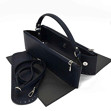 Picture of Junie Set, Upper Frame with Handle, Two Cases with Side Zipper & Base, Vintage Blue