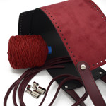 Picture of Kit McQueen Style Wool, Bordeaux Suede with Handles, Special Bag Bottom & 900gr Wool Yarn, Bordeaux Chenille