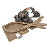 Picture of Kit Mulberry Vintage Cigar with 800gr Handibrand's Hearts Cord Yarn, Multicolor Bronze