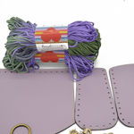 Picture of Kit Round Cap with Round Lock, Veneta Lilac with 400gr Hearts Cord Yarn, Lilac Wisteria