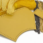Picture of Kit Stella Veneta Yellow with 500gr of Natural Straw Cord Yarn. Choose Your Color!