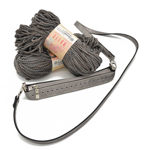 Εικόνα της Κit Zipper Full 25εκ, Vintage Silver με Νήμα Dalia 400γρ Γκρι-Λαδί 610