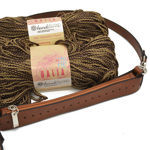 Picture of Kit Zipper Full 25 cm, Tabac with 400gr Dalia Cord Yarn, Beige Tabac