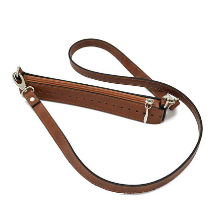 Picture of Κit Zipper Full 25cm, Tabac with Wide Strap, 120cm