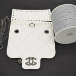 Picture of Kit Quilted White Bag with 500gr Catenella Cord Yarn, Light Gray