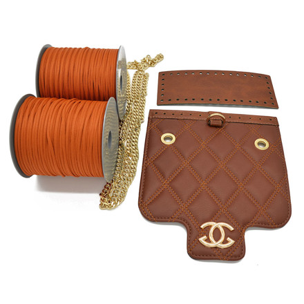 Picture of Kit Quilted Tabac Chanel with 600gr Tripolino Cord Yarn, Warm Terracotta