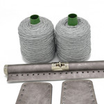 Picture of Kit Wooden Rod Elegant 30cm with Side Panels, Vintage Silver and 600gr Prada Cord Yarn, Silver