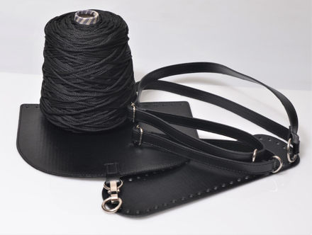 Picture of Kit Backpack, Black with 750gr Big Cordino Cord Yarn, Black