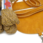 Picture of Kit Backpack, Vintage Mustard with 800gr Handibrand's Hearts Cord Yarn, Two-Color Mustard-821