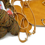 Picture of Kit Chloe Backpack, Vintage Mustard with 600gr Hearts Cord Yarn, Lively Tabac-828