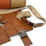 Picture of Kit Waist Bag Fever, Vintage Tabac with Side Panels and Adjustable Strap with 300gr Tripolino Cord Yarn.