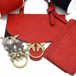 Εικόνα της Κιτ Birdy Καπάκι με Πλαινά, Vintage Κόκκινο με Νήμα Catenella 500γρ. Επιλέξτε Χρώμα Νήματος!