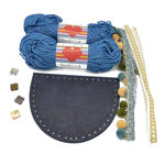 Picture of Kit Gypsy Bag with Boho Cover and 400gr Hearts Cord Yarn. Choose Your Colors!