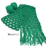Picture of Kit Neck Scarf Algodon Cotton with Ergonomic Crochet Hook. Choose Your Color!