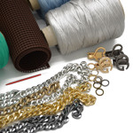 Picture of Kit Plastic Canvas 0.5mm with 300gr Tagliatella Cord Yarn. Choose Your Colors!