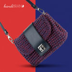 Picture of Kit Irilena Bag with Gray Leather Accessories and 400gr Dalia Cord, Red-Khaki (637)