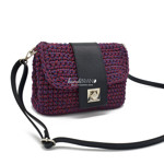 Picture of Kit Irilena Bag with Jute Aqua Marine Candy Cord Yarn and Sugar Eco-Leather Accessories