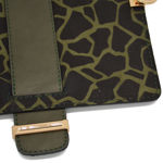 Picture of Kit MELLIA Bag Cover, 23cm Olive Green Giraffe Print with 120cm Strap and 400gr Hearts Cord Yarn, Olive Green